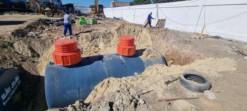 Instalação de tanques subterrâneos SASC