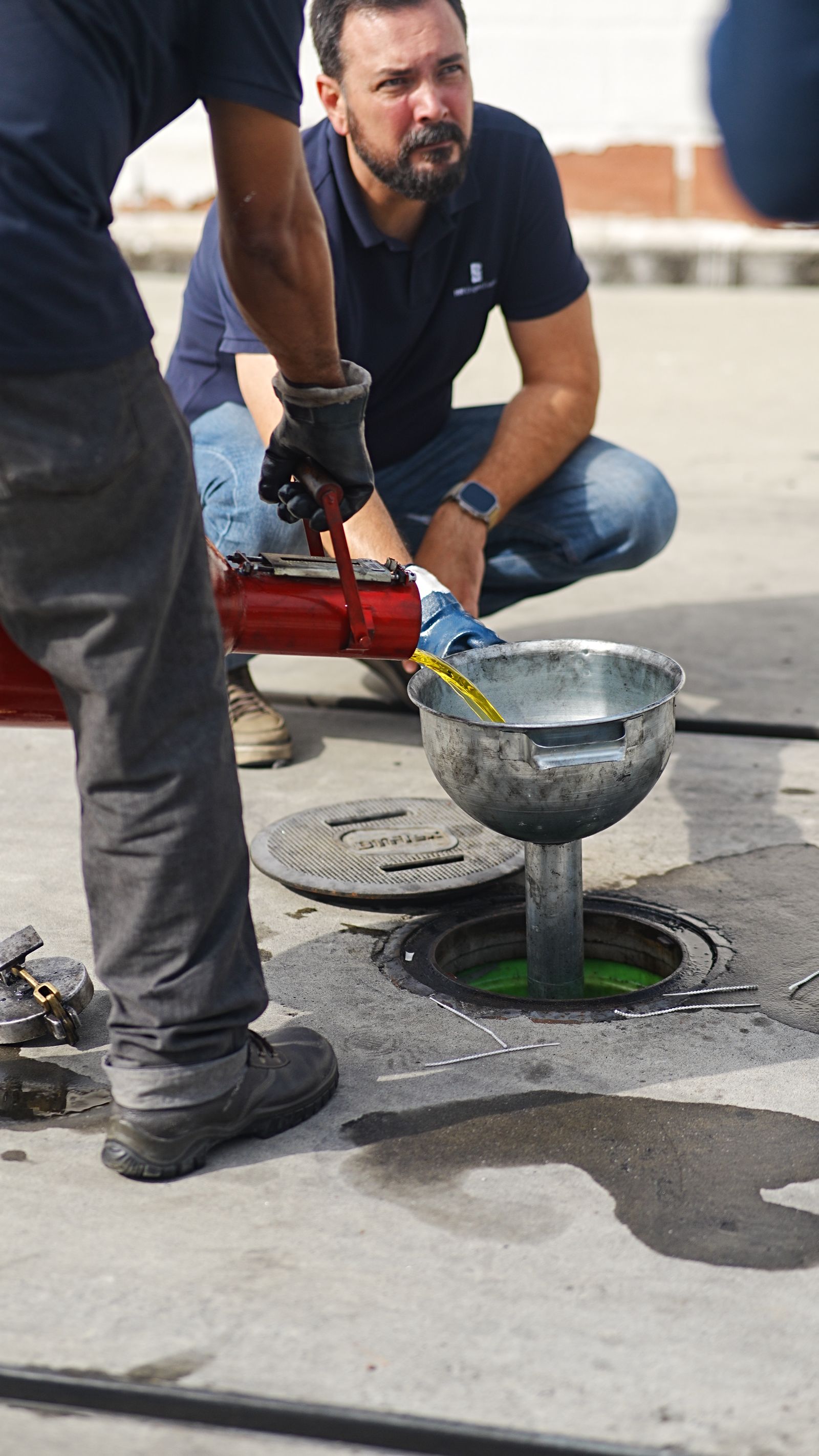 Posto de combustível construído e mantido pela RR Engenharia para a base de distribuição da Rede Guanabara